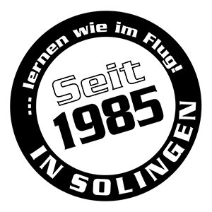 Fahrschule V. Krannich - Sticker seit 1985 in Solingen ...lernen wie im Flug